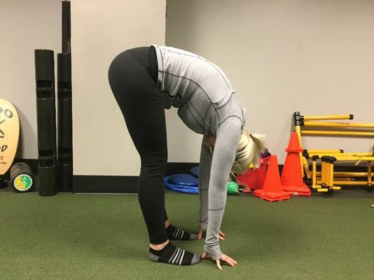 Hamstring and back stretch